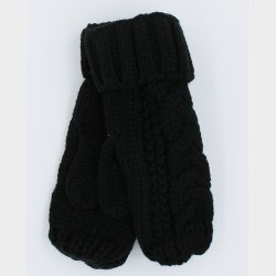 Mnstret Strikket Vanter