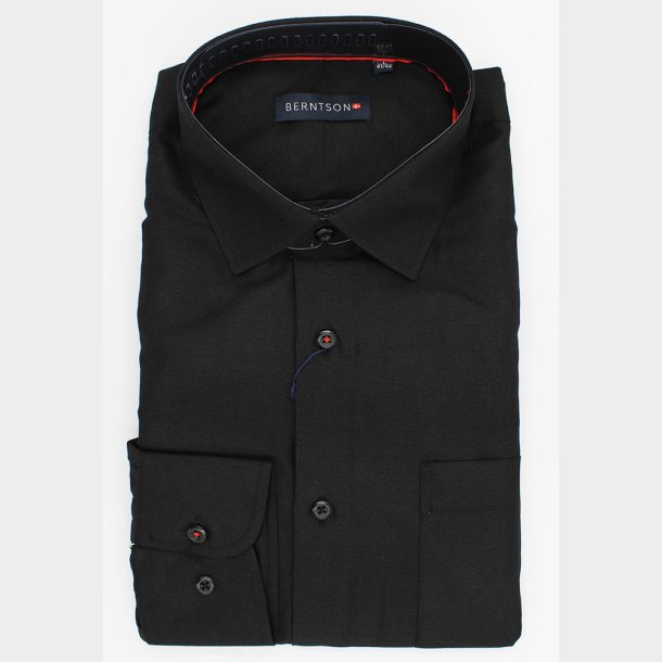 Solid Strygefri Skjorte L/ (10 Farver)