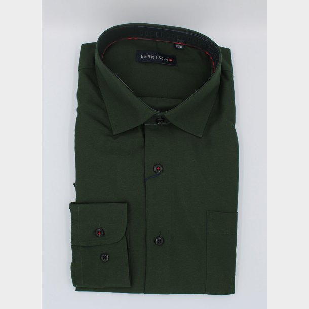 Solid Strygefri Skjorte L/ (10 Farver)