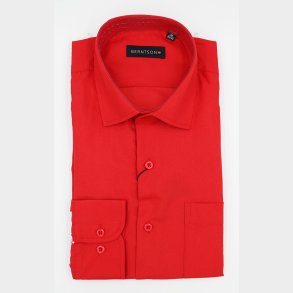 Solid Strygefri Skjorte L/ (10 Farver)