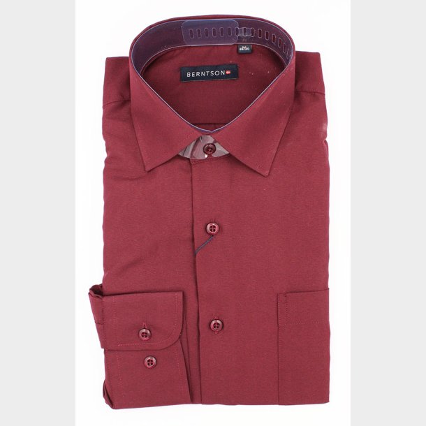 Solid Strygefri Skjorte L/ (10 Farver)