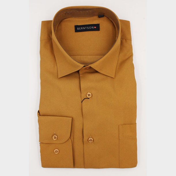 Solid Strygefri Skjorte L/ (10 Farver)