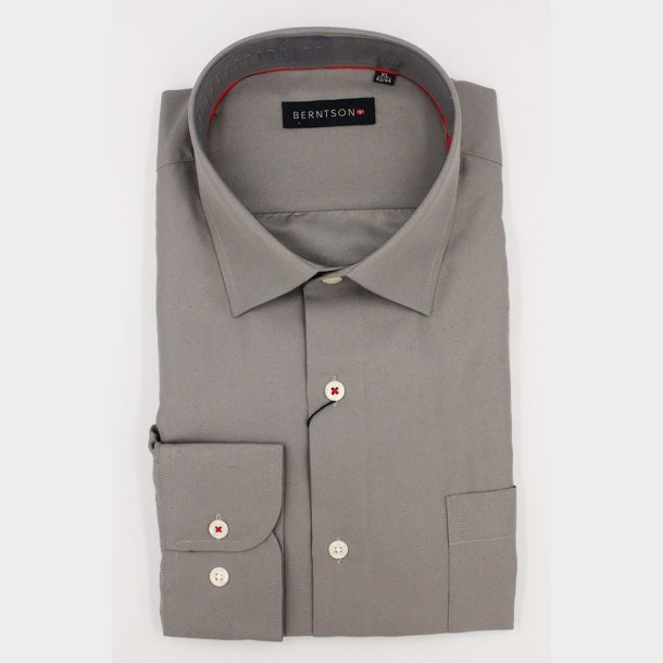 Solid Strygefri Skjorte L/ (10 Farver)