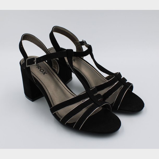 Sandal og Blokhæl | Ølholm sko dame blokhæl | Højhælet sko til damer med spænde | Dame Højhælet med rem og elastik Smart kvalitets damesko hos din lokale outlet