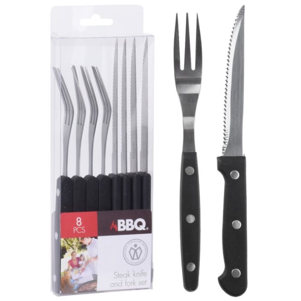 8 Dele Barbecue Grill Bestik