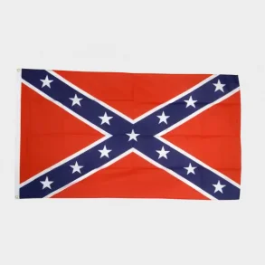 Trykt Flag Confederate Rebel 91cmx152cm (3x5feet)