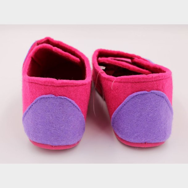 Filt Hjemmesko m. Velcro