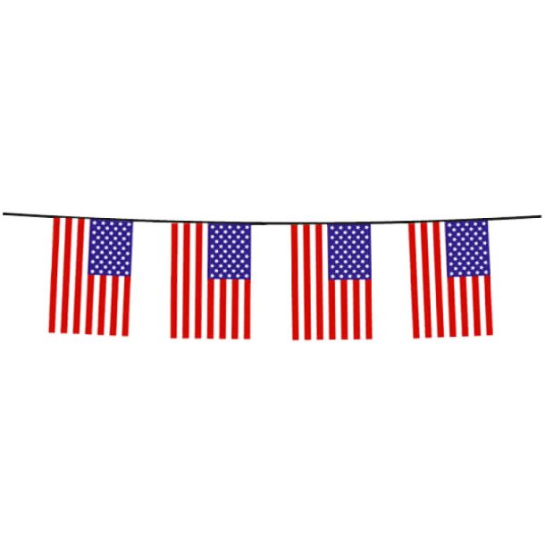 6m Guirlande USA 20 Flag