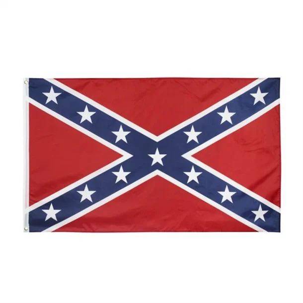 Broderet Flag Rebel 91cmx152cm (3x5feet)