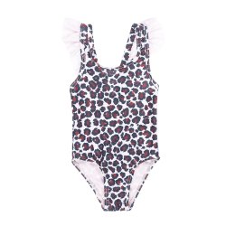 Leopard Pige Badedragt
