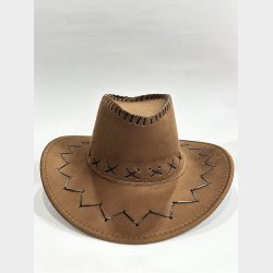 Faux Leather Cowboy Hat