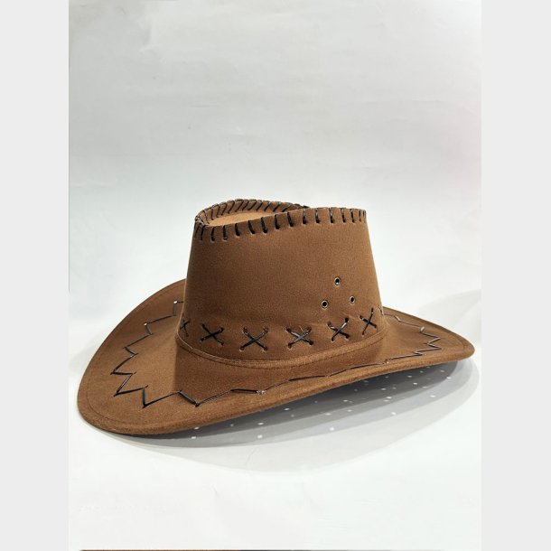Faux Leather Cowboy Hat