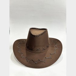 Faux Leather Cowboy Hat