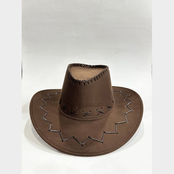 Faux Leather Cowboy Hat