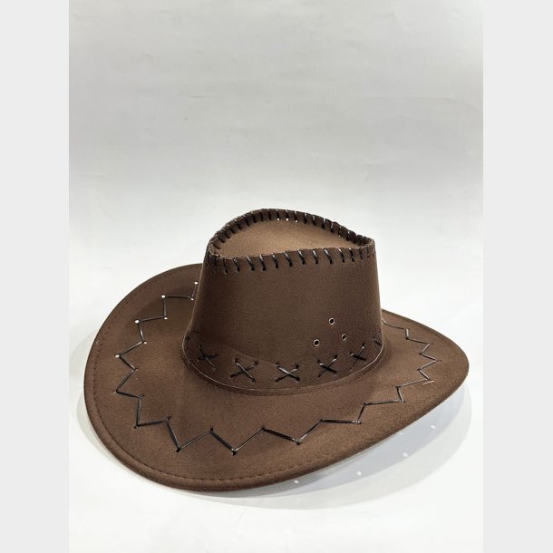 Faux Leather Cowboy Hat