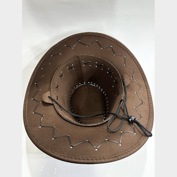 Faux Leather Cowboy Hat