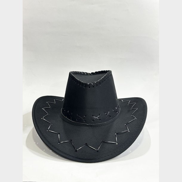 Faux Leather Cowboy Hat