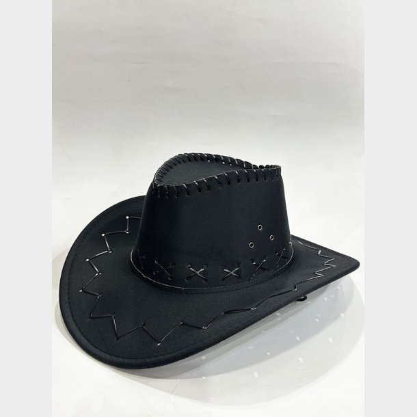 Faux Leather Cowboy Hat