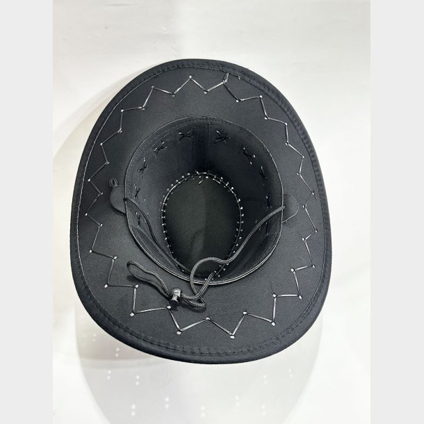 Faux Leather Cowboy Hat