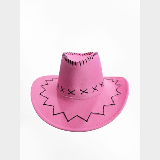 Faux Leather Cowboy Hat