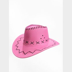 Faux Leather Cowboy Hat