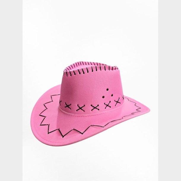 Faux Leather Cowboy Hat