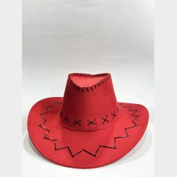 Faux Leather Cowboy Hat