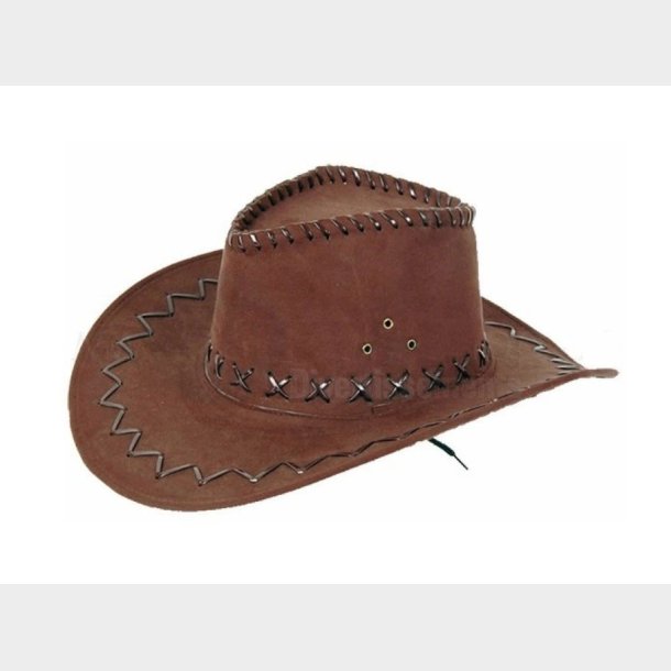 Faux Leather Cowboy Hat